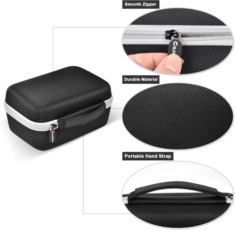 casmilee Microphone Case Compatible with Shure SM58/ SM57/ PGA48/ SM58S/ BETA 58A/ PGA58 Cardioid Dynamic Vocal Microphones, Handheld Mic Karaoke Tool Storage for A25D Stand Adapter and Cable - Box Only -Black - Image 4